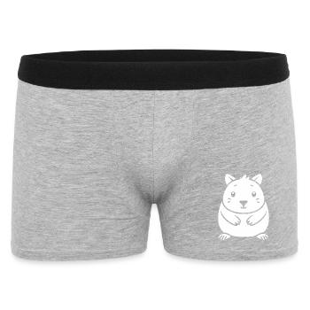 wombat - Men's Boxer Shorts - heather grey - Front