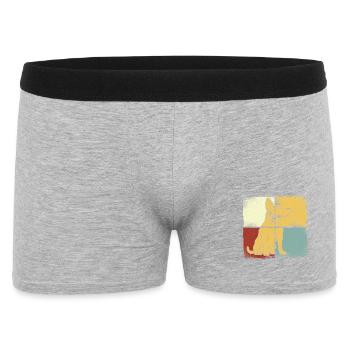 Chihuahua Chihuahueño Retro - Männer Boxer Shorts - Grau meliert - Vorne