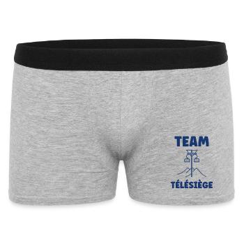 Bergsessellift Team - Männer Boxer Shorts - Grau meliert - Vorne
