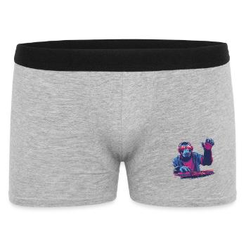 DJ singe cool - Boxer Homme - gris chiné - Devant