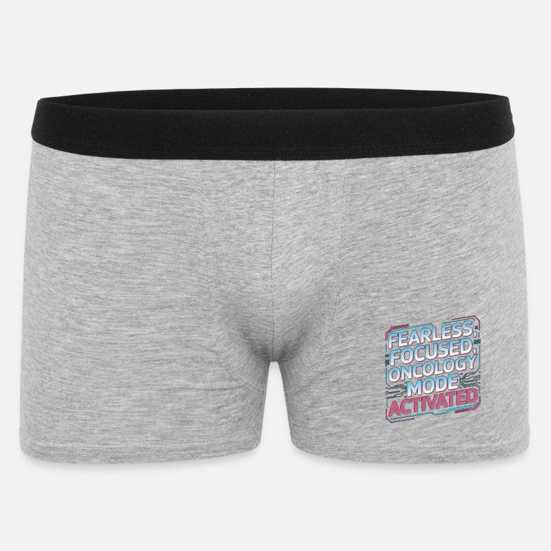 Oncology Nurse Fearless Focused Nurse Practitioner - Männer Boxer Shorts - Grau meliert