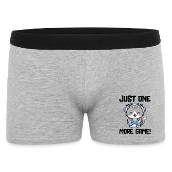 Just one more Game cute kitten Gamer Cat Gaming - Men's Boxer Shorts - heather grey - Front