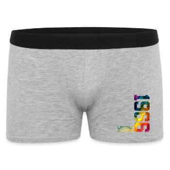 LIMITED EDITION 1966 60 JAHRE 60. GEBURTSTAG - Männer Boxer Shorts - Grau meliert - Vorne