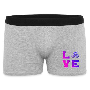 Roadbike Fokus pur - Männer Boxer Shorts - Grau meliert - Vorne