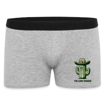 Cactus Cowboy Hat - Men's Boxer Shorts - heather grey - Front