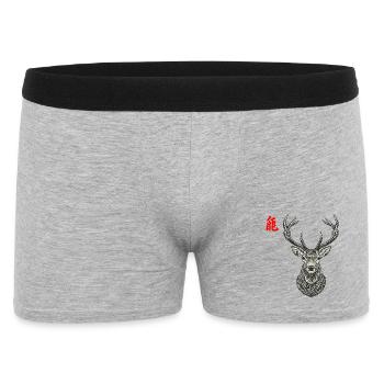 Cerfs asiatiques - Boxer Homme - gris chiné - Devant