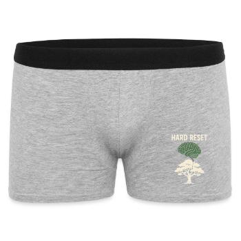 Digital detox close to nature - Men's Boxer Shorts - heather grey - Front
