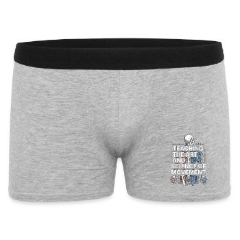 PT Educator Teaching The Art And Physiotherapy - Männer Boxer Shorts - Grau meliert - Vorne