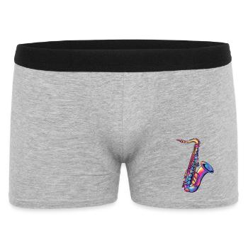 Spectre des couleurs du saxophone néon - Boxer Homme - gris chiné - Devant