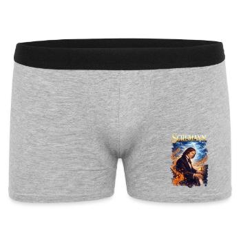 Schumann Piano Fire Portrait - Men's Boxer Shorts - heather grey - Front