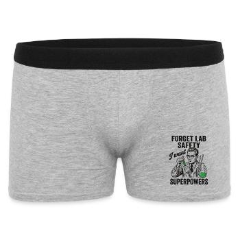 Chemistry Humor Shirt for Science Nerds - Men's Boxer Shorts - heather grey - Front