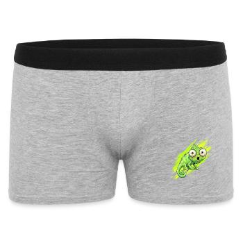 Éclaboussure caméléon néon - Boxer Homme - gris chiné - Devant