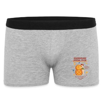 Pain de l’ère du club social au levain - Boxer Homme - gris chiné - Devant