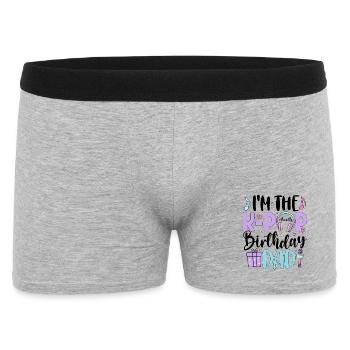 I'm The K Pop Birthday Dad - Männer Boxer Shorts - Grau meliert - Vorne