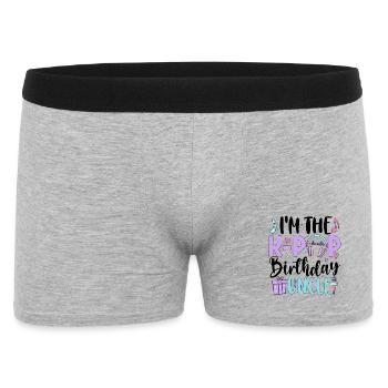 I'm The K Pop Birthday Uncle - Men's Boxer Shorts - heather grey - Front