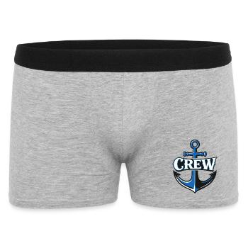 Anchor Crew Logo - Men's Boxer Shorts - heather grey - Front