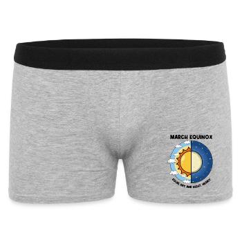 March Equinox Equal Day And Night Spring Equinox - Men's Boxer Shorts - heather grey - Front
