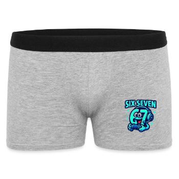 Six Seven Gamer Mascotte Italienne Brainrot Gaming - Boxer Homme - gris chiné - Devant