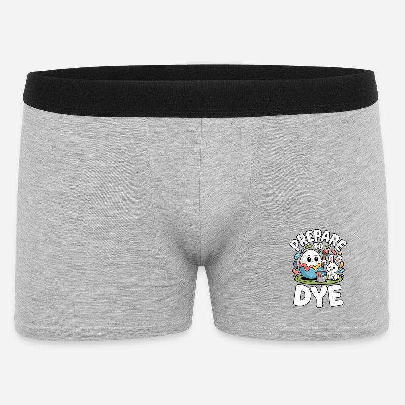Prepare To Dye Funny Easter Saying - Men's Boxer Shorts - heather grey