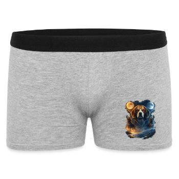 Moon Beagle Night Magic Beagle - Men's Boxer Shorts - heather grey - Front