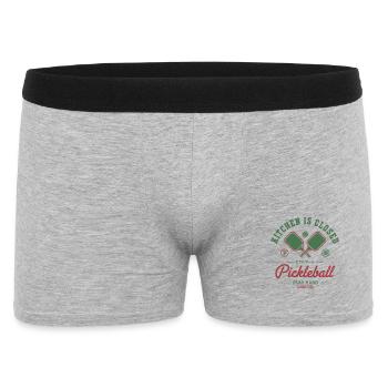 Pickleball Kitchen Is Closed Play Hard Player - Men's Boxer Shorts - heather grey - Front
