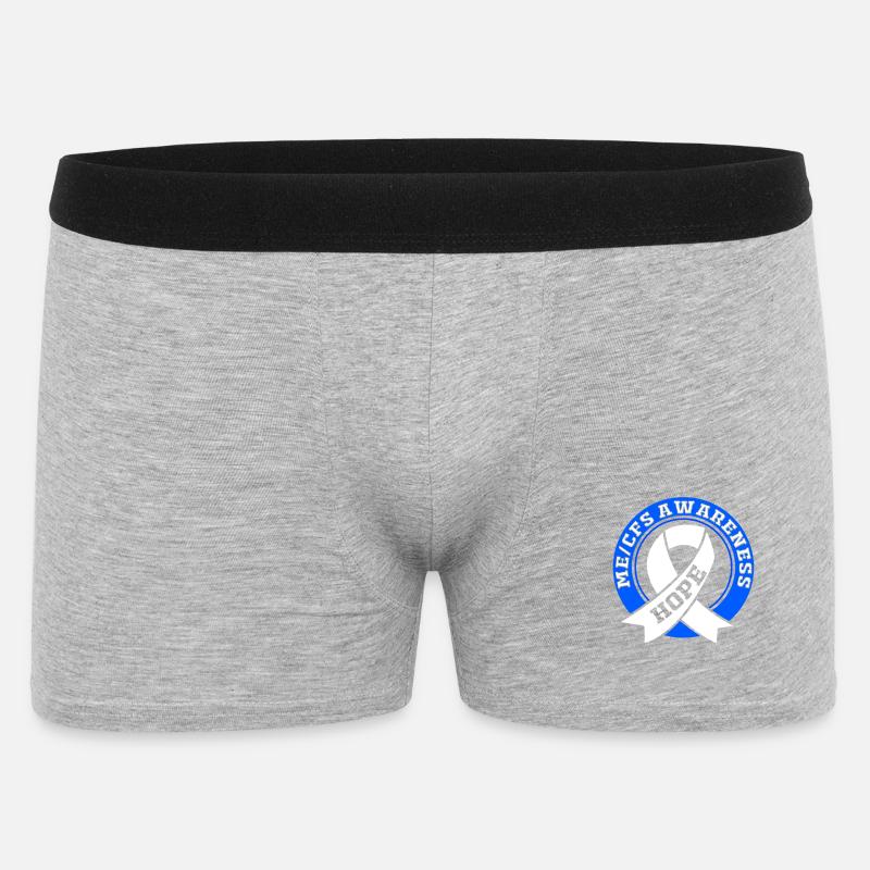 ME CFS - Männer Boxer Shorts - Grau meliert
