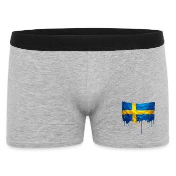 Art de la chute du drapeau suédois - Boxer Homme - gris chiné - Devant