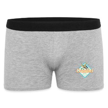 Cozumel Insel in Mexiko Retro Schildkröte Souvenir - Männer Boxer Shorts - Grau meliert - Vorne