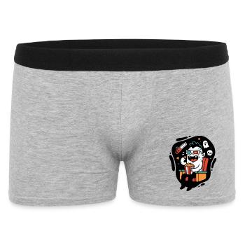 Cinéma Monster Popcorn Fun - Boxer Homme - gris chiné - Devant