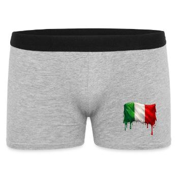 Italian flag colorful color - Men's Boxer Shorts - heather grey - Front