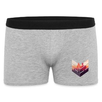Hiking & Mountains - Men's Boxer Shorts - heather grey - Front