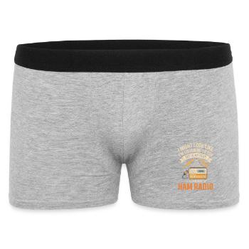 Ham Radio Tee - Boxer Homme - gris chiné - Devant
