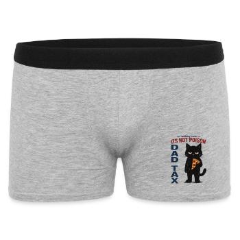 T-shirt Dad Tax Cadeau de pizza drôle pour chat - Boxer Homme - gris chiné - Devant