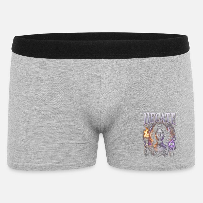 Ecate Magia del Fuoco Gotica - Boxer da uomo - grigio melange