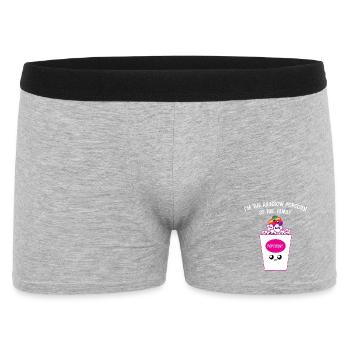Rainbow Popcorn Family Cute Pride Graphic - Men's Boxer Shorts - heather grey - Front