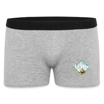 Porto Velho Rondonia Brasilien mit Vintage Tukan - Männer Boxer Shorts - Grau meliert - Vorne