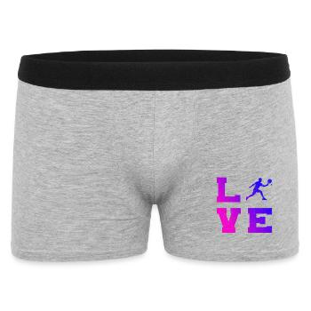 Padel doubles fans and padel rules go together - Men's Boxer Shorts - heather grey - Front