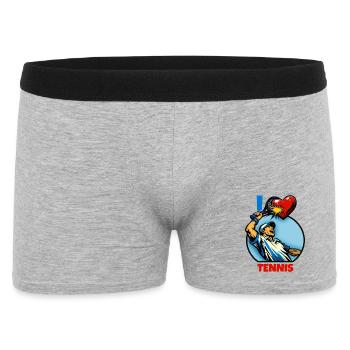 Battement de cœur Battement de puissance du tennis - Boxer Homme - gris chiné - Devant