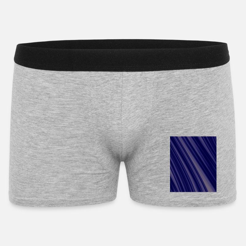 Navy Diagonal Structures - Men's Boxer Shorts - heather grey