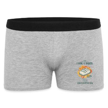 Sauerteigbrot Backbäcker Sauerteigstarter - Männer Boxer Shorts - Grau meliert - Vorne