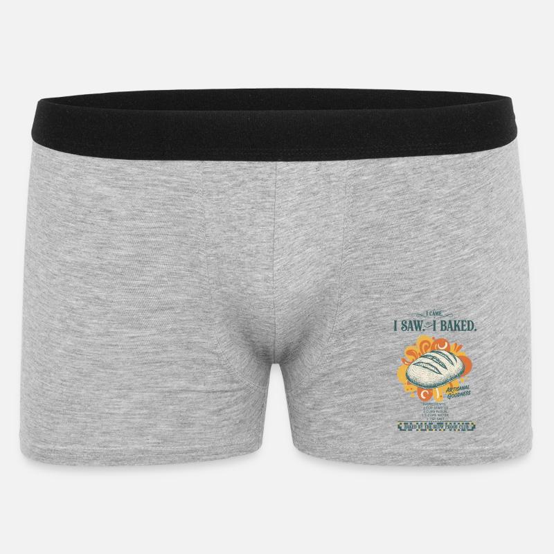 sourdough bread baking baker sourdough starter - Men's Boxer Shorts - heather grey