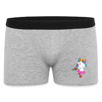 Ballet Licorne Ballerine Danseuse Mignonne Cadeau - Boxer Homme - gris chiné - Devant