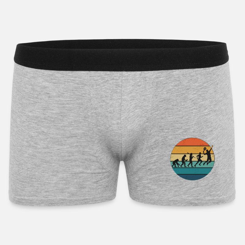 Raquette de tennis Padel Evolution - Boxer Homme - gris chiné