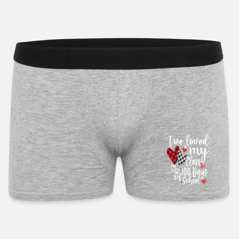 Loved My Class 100 Days - Men's Boxer Shorts - heather grey