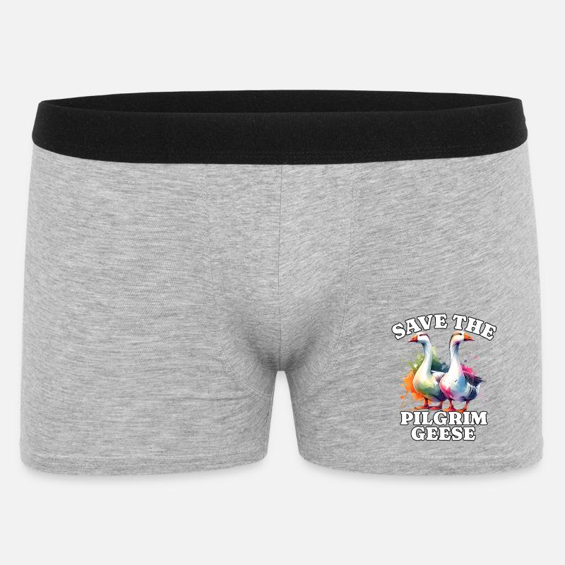 Pilgrim Gans Save Pilgrim Goose - Men's Boxer Shorts - heather grey
