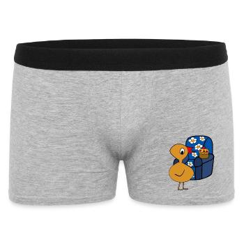 Chick Muffin Armchair After-Work Chicken - Men's Boxer Shorts - heather grey - Front