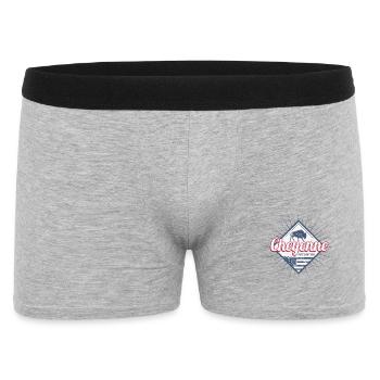 Cheyenne, a town in Wyoming, United States, United States - Men's Boxer Shorts - heather grey - Front