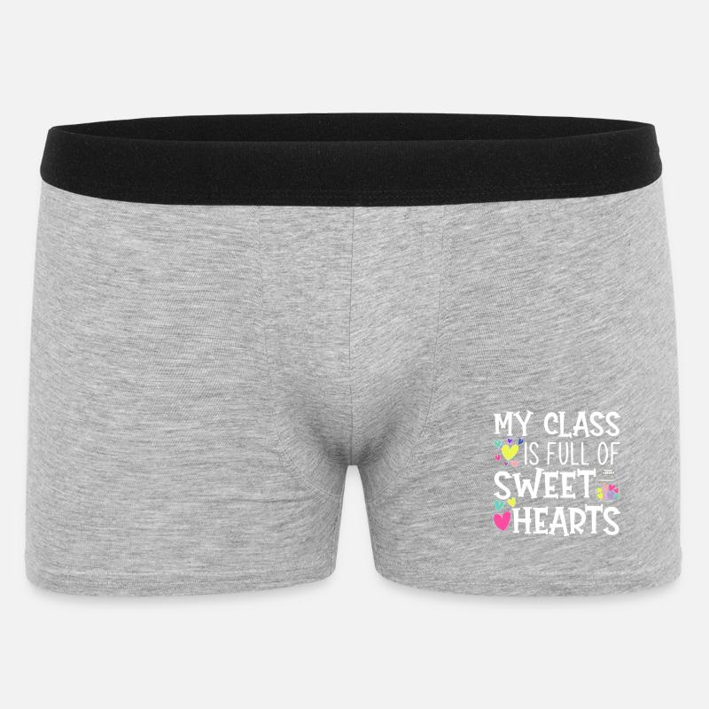 Lieblinge im Klassenzimmer - Männer Boxer Shorts - Grau meliert