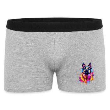 German Shepherd - Men's Boxer Shorts - heather grey - Front