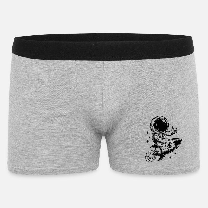Astronaute en aventure spatiale - Boxer Homme - gris chiné